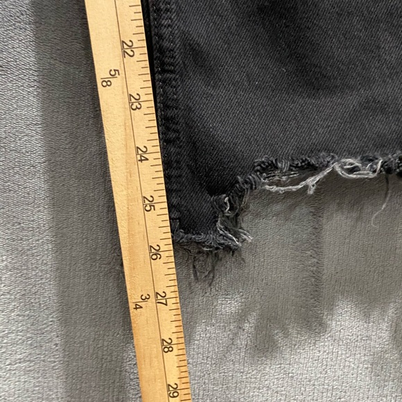 Free People Maggie Mid Rise Straight-Leg Washed Black Jeans Women’s Size 31 NWT - Picture 8 of 11